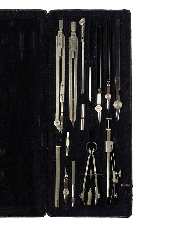 TH. WULFF Präcision piirustusvälinesarja, II laatu - Koriste-esineet - 10105408134 - 1