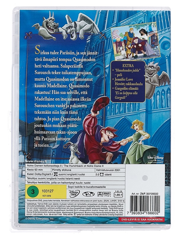 Notre Damen kellonsoittaja II - DVD - DVD-elokuvat - 10105408181 - 1