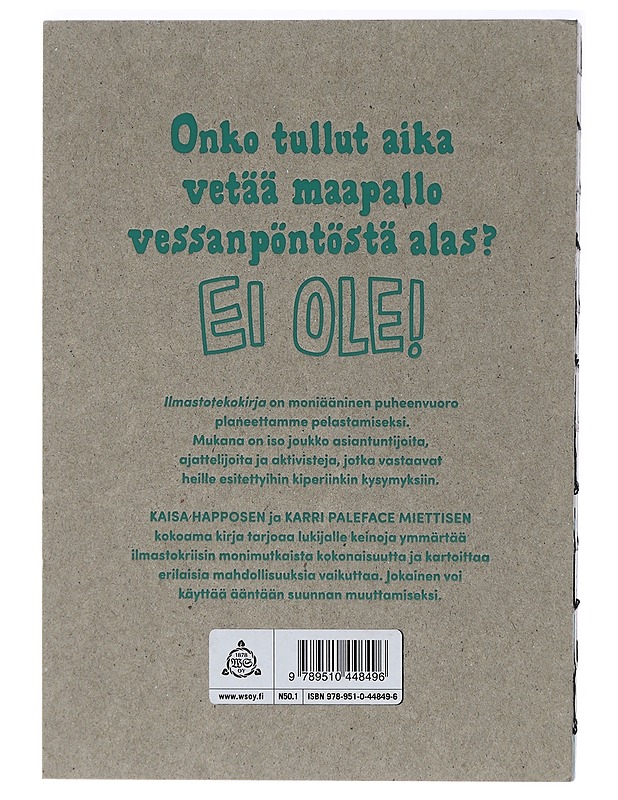 Ilmastotekokirja - Kaisa Happonen, Karri Miettinen - Nuorten kirjat - 10105408219 - 1