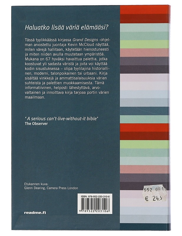 Sisustajan värit : ammattilaisten väri-ideat kotiisi - Kevin McCloud - Tietokirjat ja oppaat - 10105408227 - 1