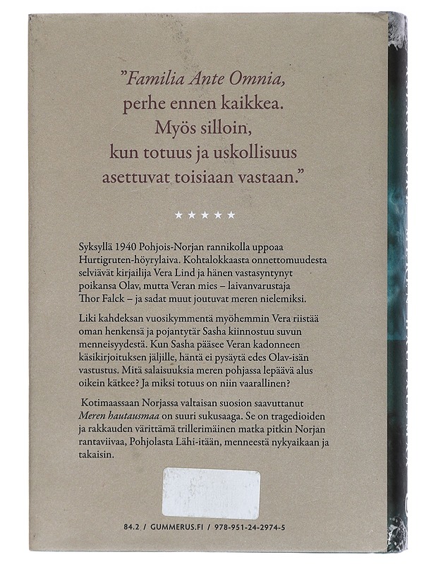 Meren hautausmaa - Nore, Aslak - Romaanit ja novellit - 10105408241 - 1