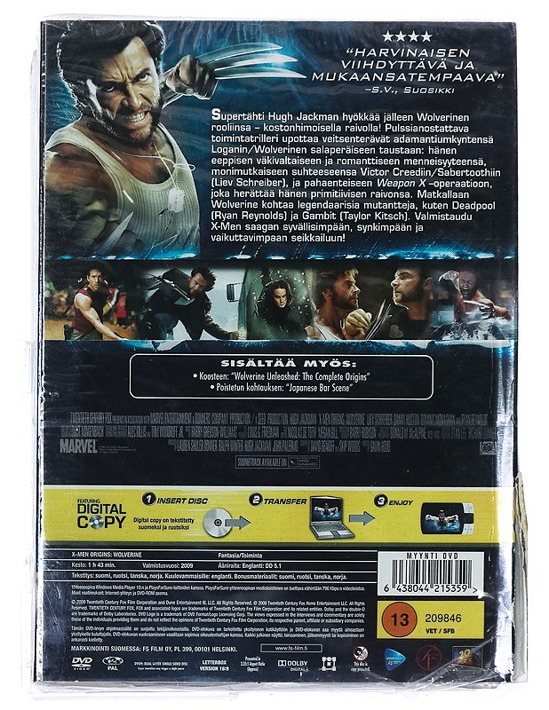 X-Men origins: Wolverine - DVD - DVD-elokuvat - 10105408247 - 1