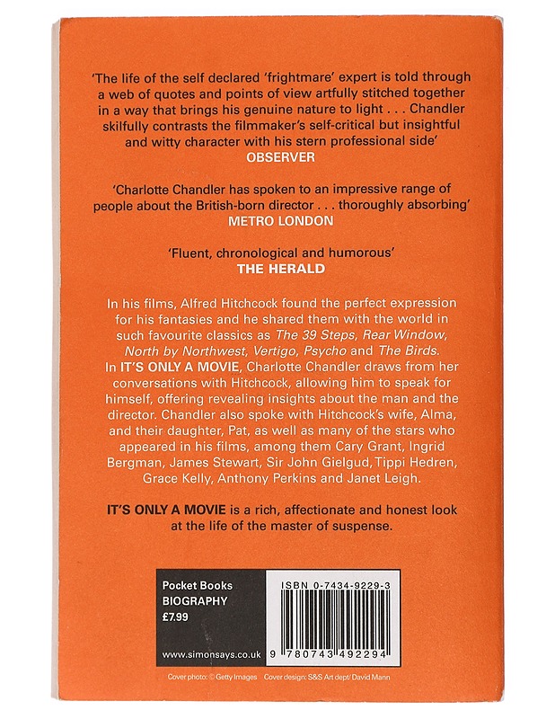 Its Only a Movie: Alfred Hitchcock - A Personal Biography - Chandler, Charlotte - Elämäkerrat ja muistelmat - 10105408278 - 1