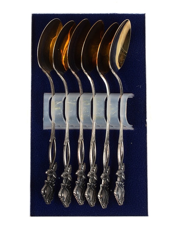 MIETTINEN SULO OY Ruusu kahvilusikat, 6 kpl - Aterimet - 10105408331 - 1