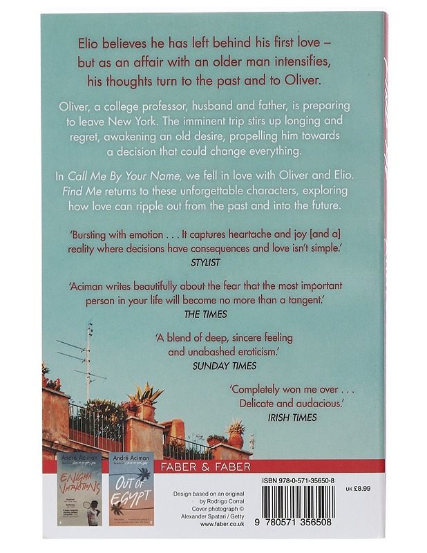 Find me - André Aciman - Romaanit ja novellit - 10105408338 - 1