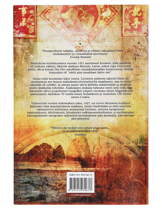 1421 : kun Kiina löysi maailman - Menzies, Gavin - Historiakirjat - 10105408352 - 1