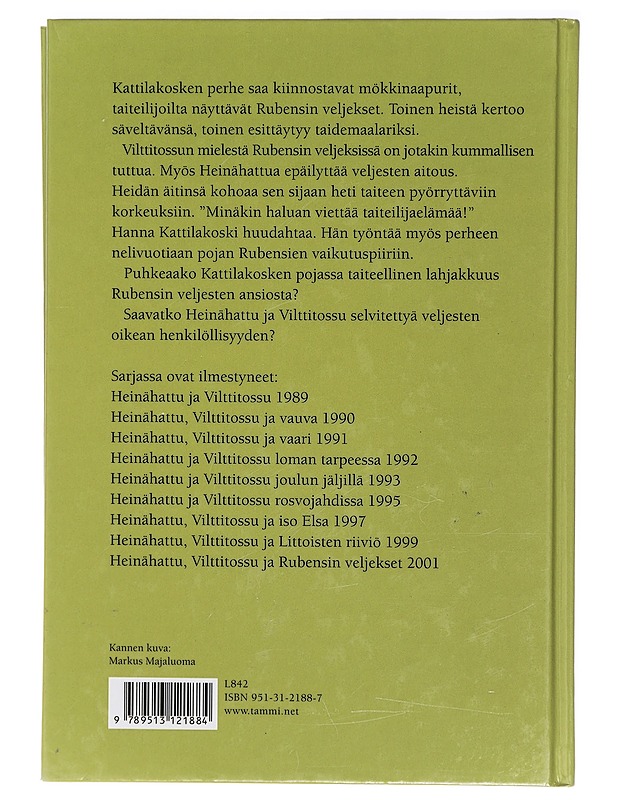 Heinähattu, Vilttitossu ja Rubensin veljekset - Nopola, Sinikka - Lastenkirjat - 10105408427 - 1
