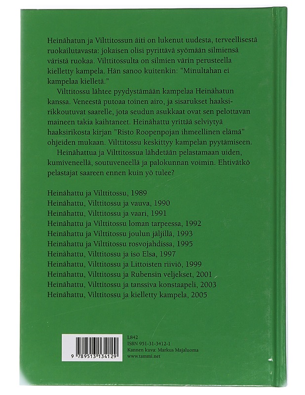 Heinähattu, Vilttitossu ja kielletty kampela - Nopola, Sinikka - Lastenkirjat - 10105408429 - 1