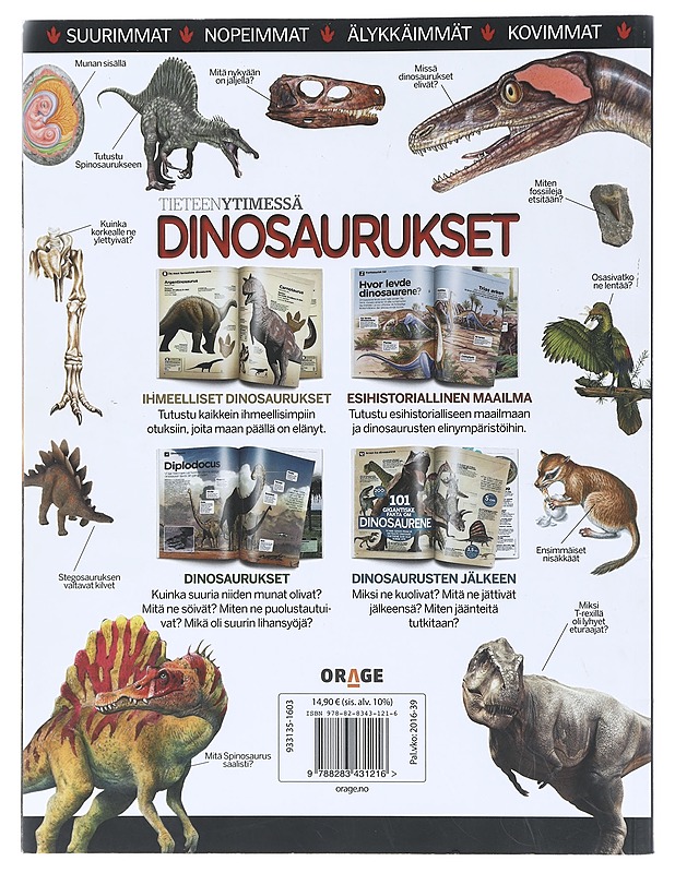 Tieteen ytimessä : dinosaurukset juniori - Therkelsen, Line - Tietokirjat ja oppaat - 10105408592 - 1