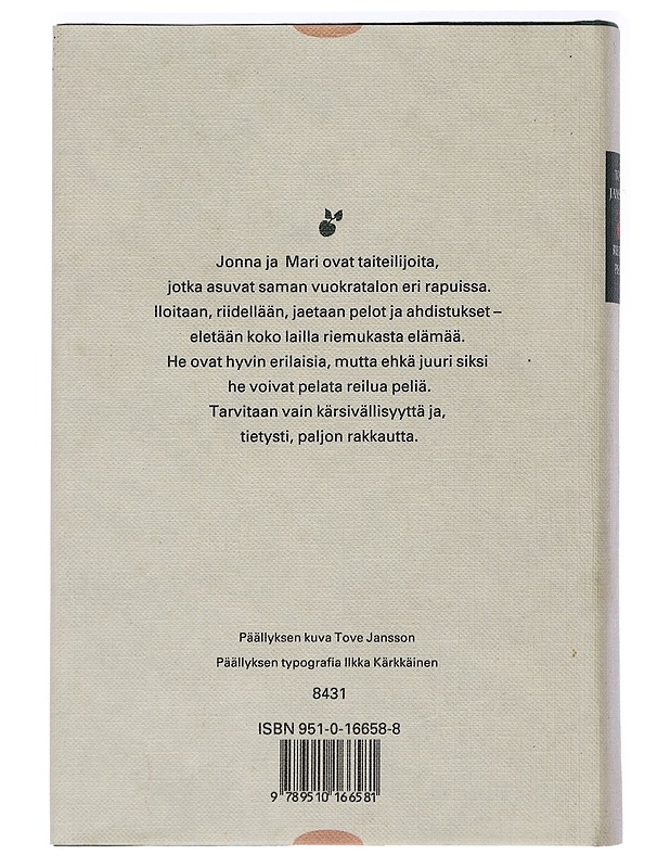 Reilua peliä - Jansson, Tove - Romaanit ja novellit - 10105408606 - 1