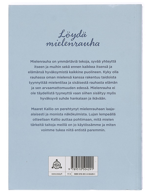 Mielenrauha - Maaret Kallio - Tietokirjat ja oppaat - 10105408610 - 1