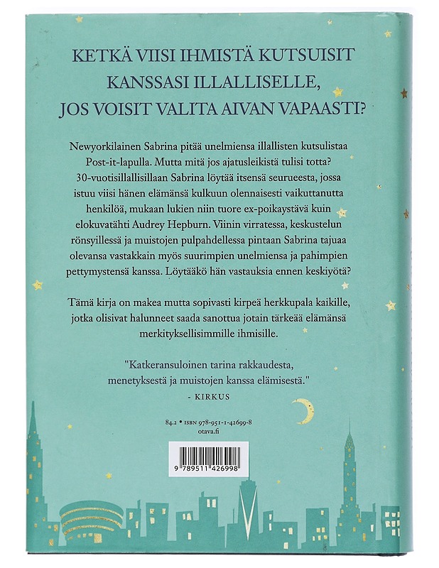 Unelmien illallinen - Serle, Rebecca - Romaanit ja novellit - 10105408622 - 1