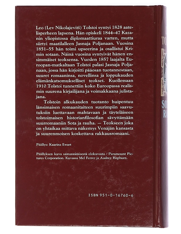Sota ja rauha 1. osa - Tolstoi, Leo - Romaanit ja novellit - 10105408652 - 1