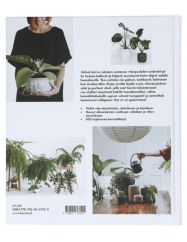 Vehreä koti : opas onnellisten huonekasvien hoitoon - Camilleri, Lauren - Tietokirjat ja oppaat - 10105408667 - 1