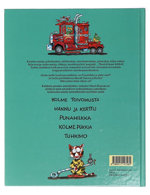 Hurjan hauska autokirja - Kunnas, Mauri - Lastenkirjat - 10105408699 - 1