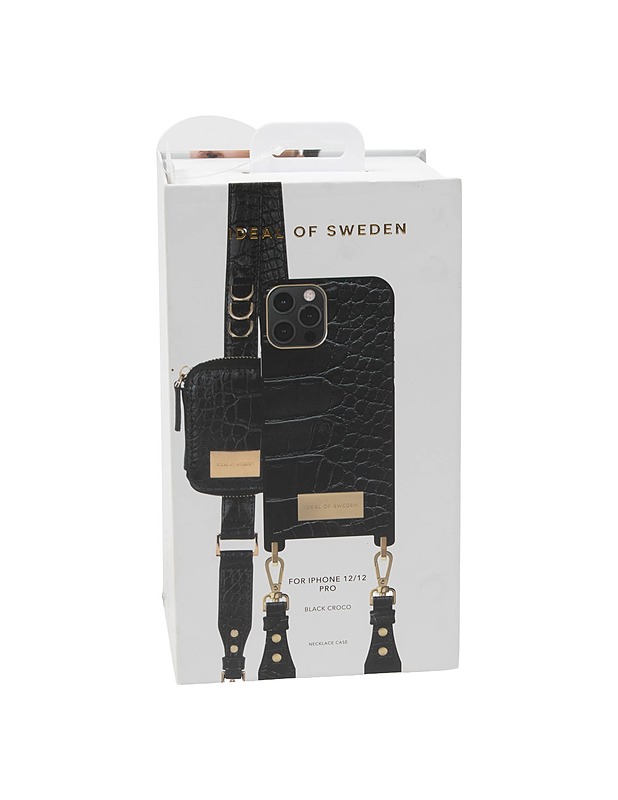 IDEAL OF SWEDEN Black Croco Necklace Case puhelinkotelo - Laukut, lompakot ja reput - 10105408739 - 0