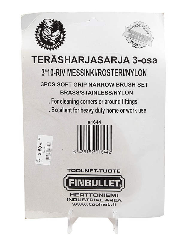 FINBULLET teräsharjasarja 3-osa - Rakennustarvikkeet - 10105408800 - 1