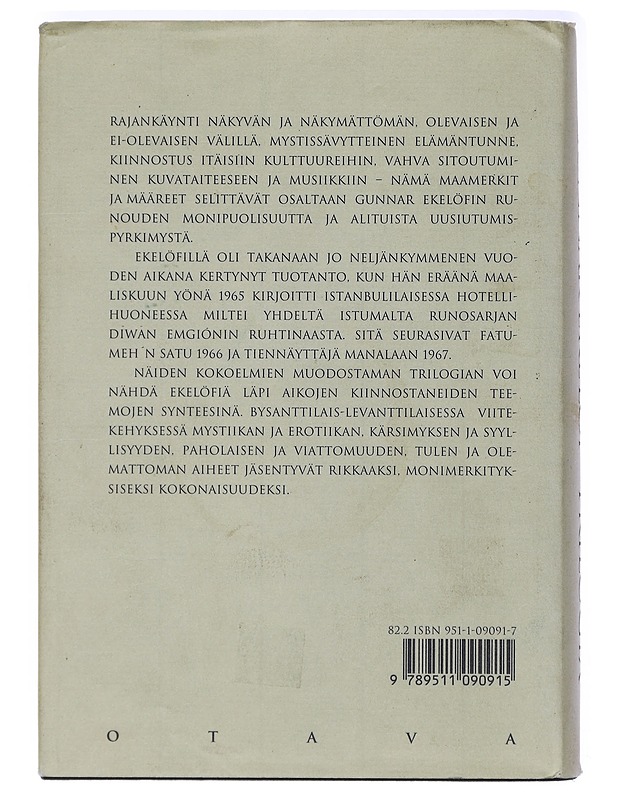 Trilogia - Ekelöf, Gunnar - Runot ja näytelmät - 10105408808 - 1