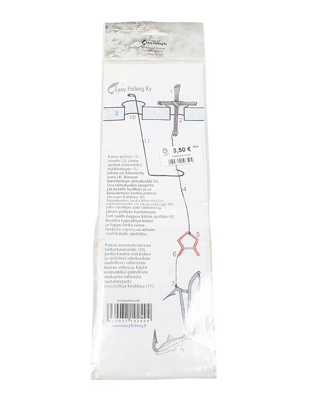 EASY FISHING iskukoukkusetti - Muut urheiluvälineet ja vapaa-aika - 10105408806 - 1