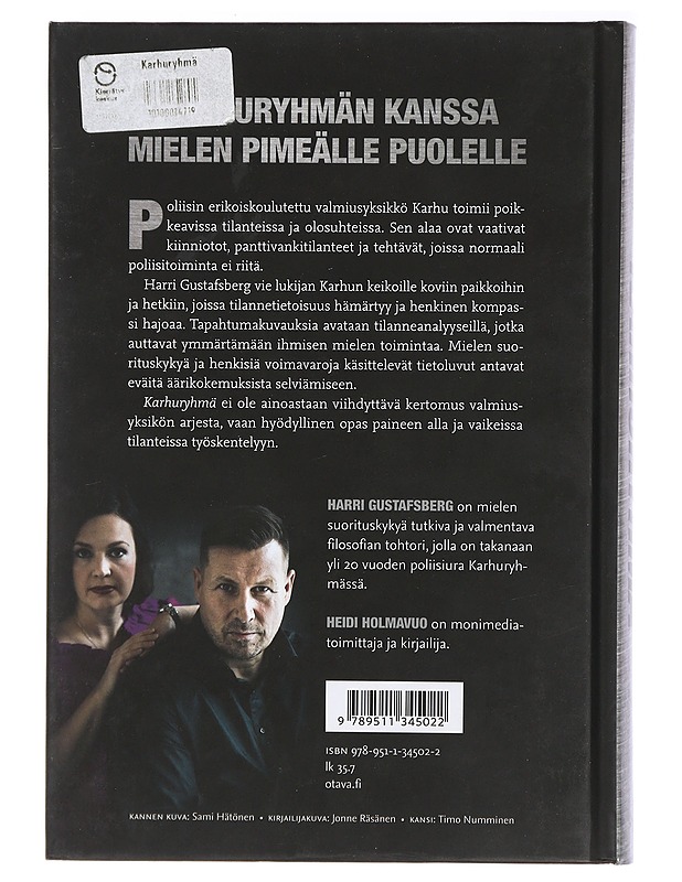 Karhuryhmä - Gustafsberg, Harri , Holmavuo, Heidi - Historiakirjat - 10105408847 - 1