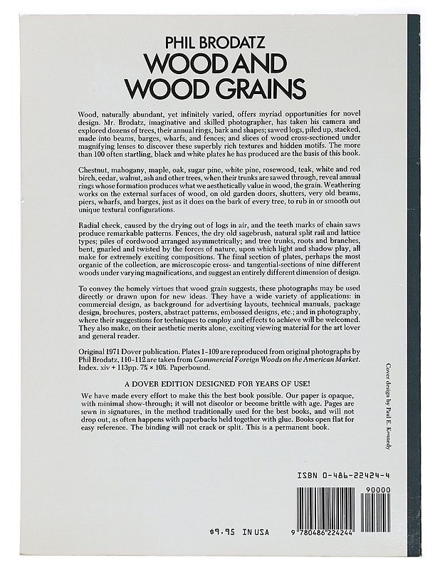 Wood and Wood Grains: A Photographic Album for Artists - Brodatz, Phil - Taide- ja kulttuurikirjat - 10105408989 - 1