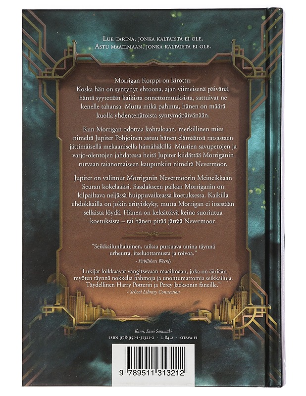 Nevermoor, Morriganin koetukset - Townsend, Jessica - Fantasia- ja scifi - 10105408994 - 1