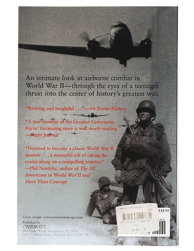 Jump into the Valley of the Shadows - Burns, Dwayne T. - Historiakirjat - 10105409069 - 1