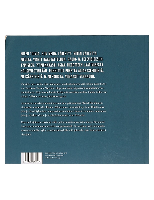 Metsäviestintä nyt - Häyrynen, Mikko - Tietokirjat ja oppaat - 10105409112 - 1