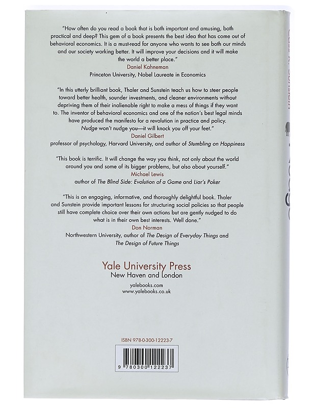 Nudge : Improving Decisions About Health, Wealth, and Happiness - Thaler, Richard H. - Tietokirjat ja oppaat - 10105409115 - 1