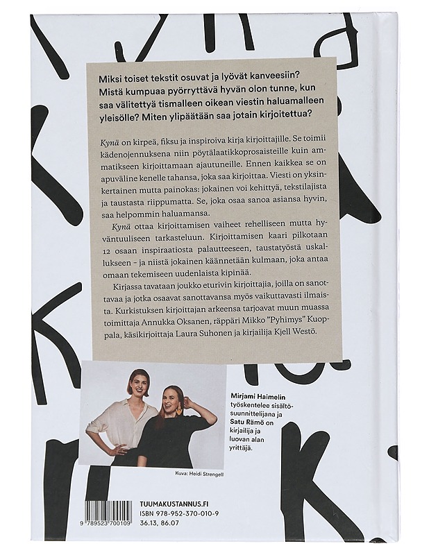 Kynä : kaikki tärkeä kirjoittamisesta - Haimelin, Mirjami - Kirja lahjaksi - 10105409136 - 1