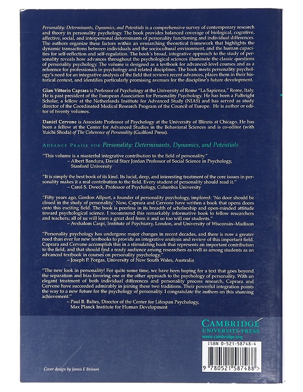 Personality : Determinants, Dynamics, and Potentials - Caprara, Gian Vittorio - Tietokirjat ja oppaat - 10105409138 - 1