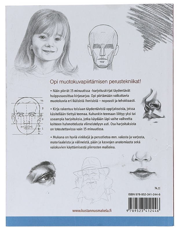 Näin piirrät muotokuvia 15 minuutissa - Hurme-Keränen, Auli - Harrastekirjat - 10105409145 - 1