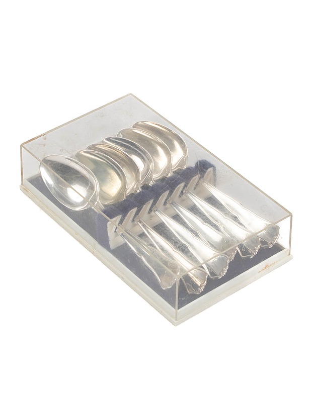 IGORIN KULTA Chippendale kahvilusikat, 6 kpl - Aterimet - 10105409217 - 0