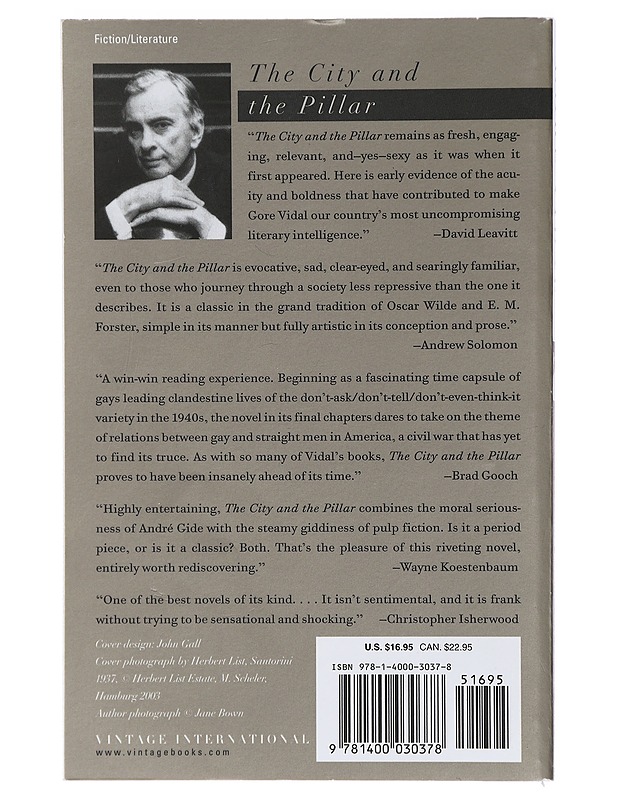 The City and the Pillar - Gore Vidal - Romaanit ja novellit - 10105409232 - 1