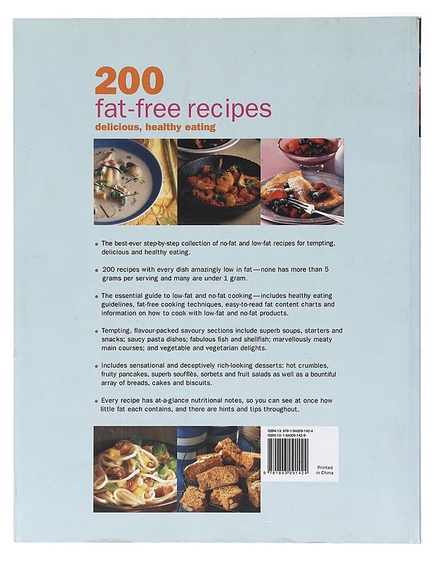 200 fat-free recipes - Sheasby, Anne - Ruokakirjat - 10105409266 - 1