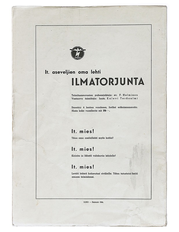 Ilmatorjunta : Kurssijulkaisu - Historiakirjat - 10105409288 - 1