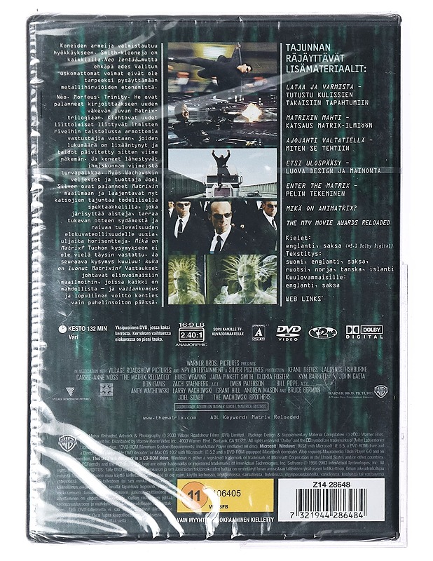 Matrix Reloaded - DVD - DVD-elokuvat - 10105409335 - 1