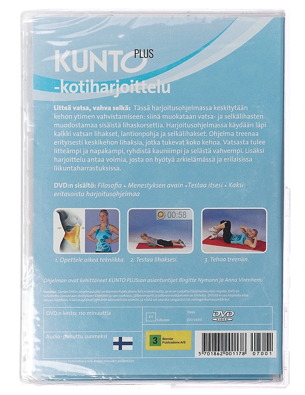 Litteä Vatsa, Vahva Selkä - DVD - DVD-elokuvat - 10105409355 - 1