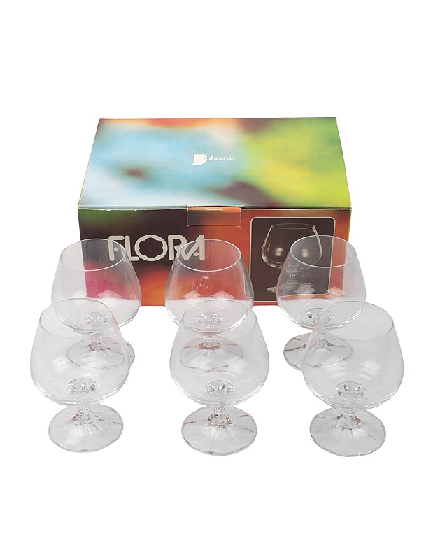 BOHEMIA Flora konjakkilasit, 6 kpl - Lasit - 10105409349 - 0