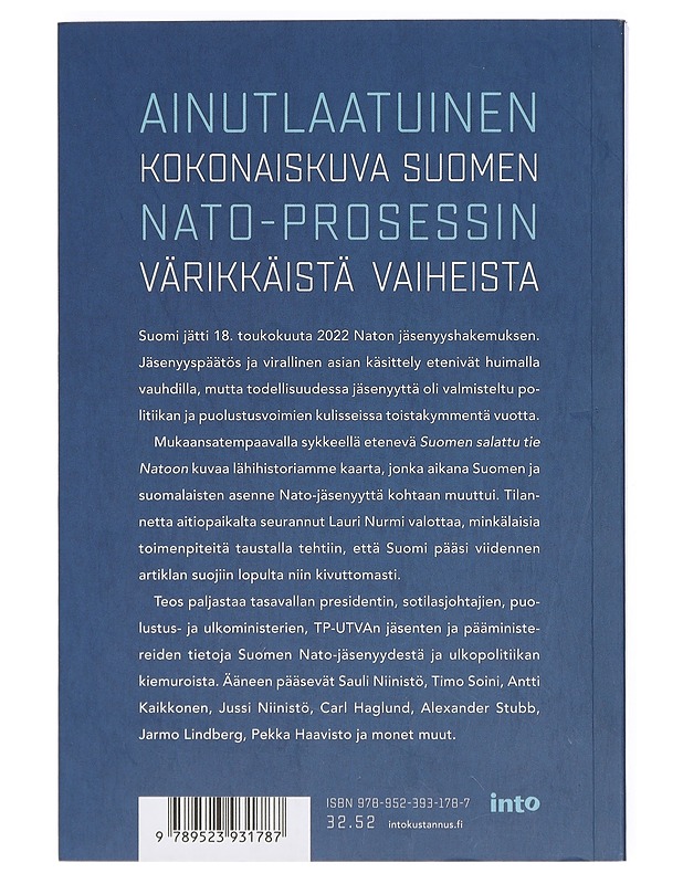 Suomen salattu tie Natoon - Lauri Nurmi - Historiakirjat - 10105409383 - 1