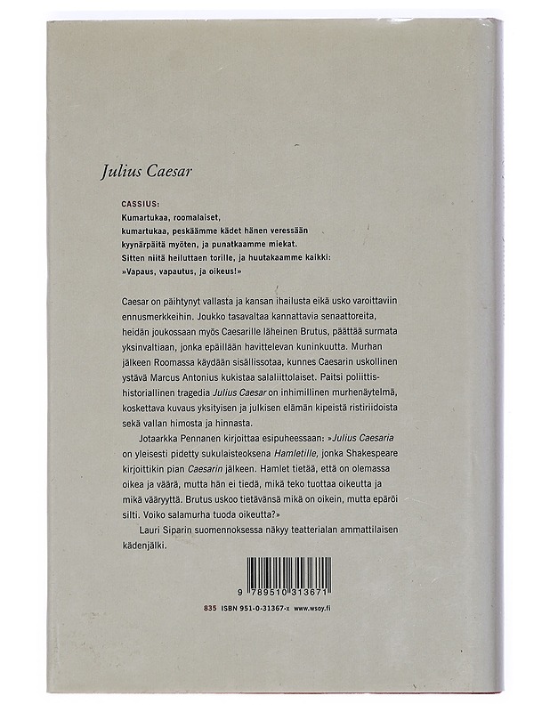 Julius Caesar - Shakespeare, William - Romaanit ja novellit - 10105409400 - 1