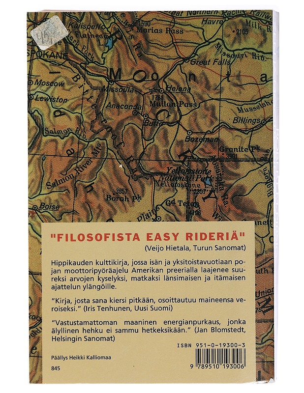 Zen ja moottoripyörän kunnossapito - Pirsig, Robert M. - Romaanit ja novellit - 10105409405 - 1