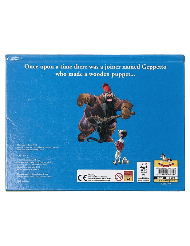 Pinocchio - Tony Wolf - Lastenkirjat - 10105409413 - 1