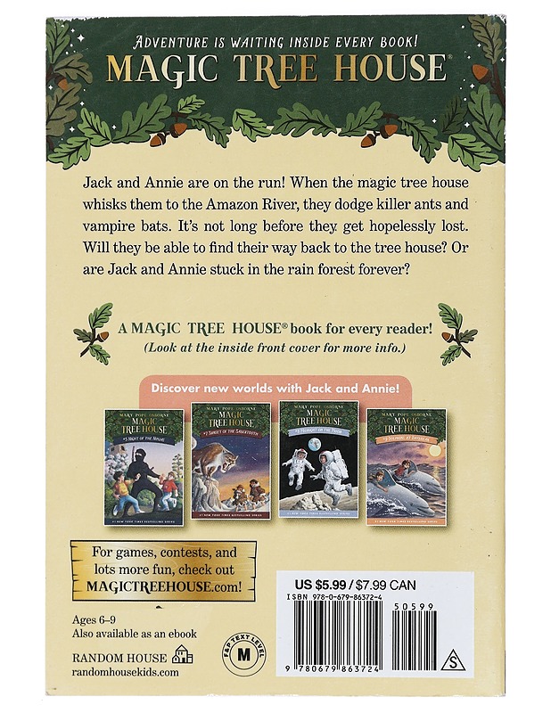 Afternoon on the Amazon - Osborne, Mary Pope - Lastenkirjat - 10105409415 - 1