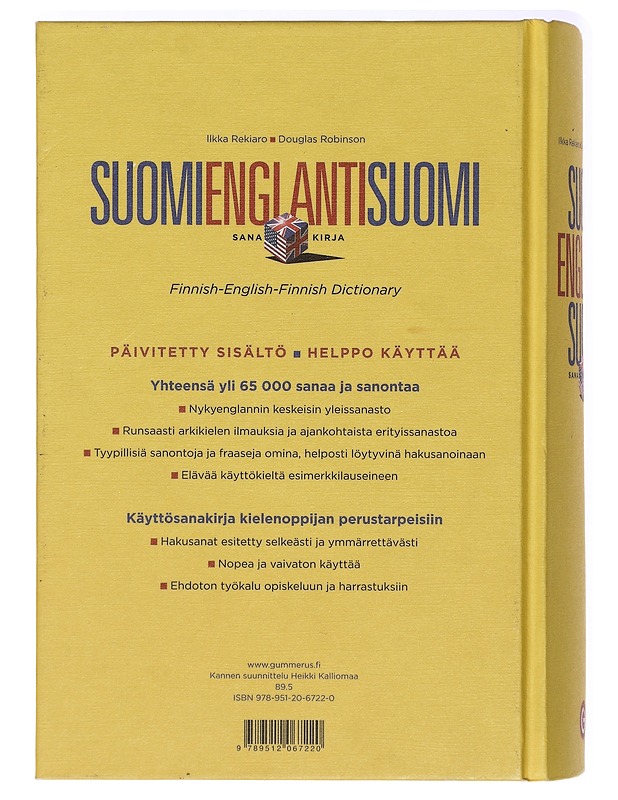 Suomi-englanti-suomi-sanakirja - Rekiaro, Ilkka - Matkaoppaat ja sanakirjat - 10105409417 - 1