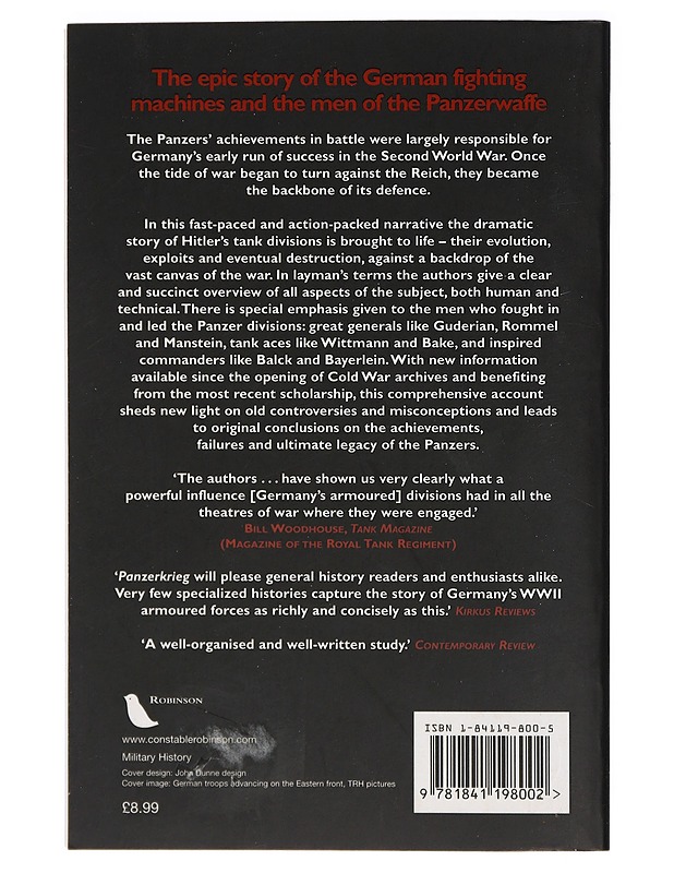 Panzerkrieg: A History of the German Tank Division in World War II - McCarthy, Peter ja Syron, Mike - Historiakirjat - 10105409449 - 1