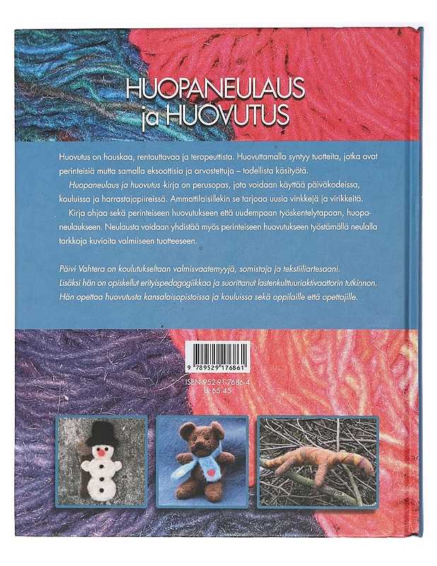 Huopaneulaus ja huovutus - Vahtera, Päivi - Tietokirjat ja oppaat - 10105409516 - 1