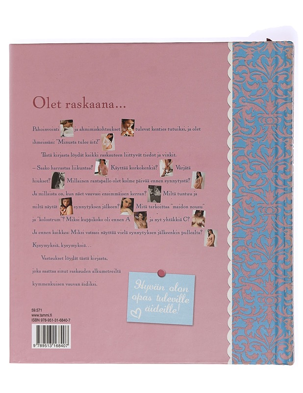 Äidiksi : raskausaika, synnytys ja vauvan kymmenen ensimmäistä kuukautta - Kessler, Katja - Tietokirjat ja oppaat - 10105409538 - 1