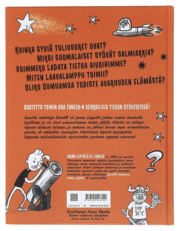 ZoneVD uskomattoman tiedon jäljillä - Leppälä, Joona - Nuorten kirjat - 10105409639 - 1