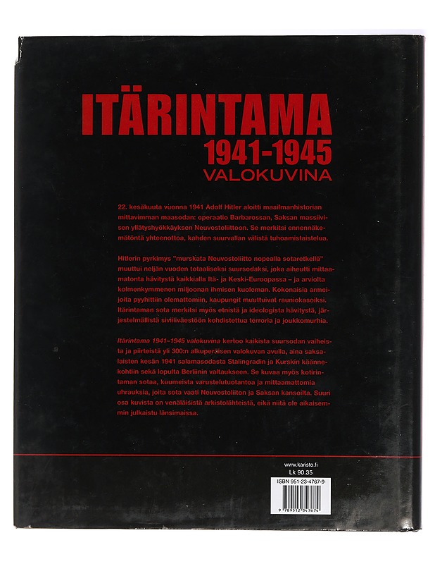 Itärintama 1941-1945 valokuvina - Erickson, John - Historiakirjat - 10105409707 - 1